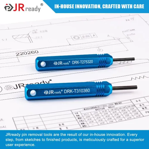 Miniatura 7 de JRready ST5228 Herramientas extractoras, kit de herramientas de extracción para JST/AMP .062 pulgadas/Molex .062 pulgadas y .093 pulgadas