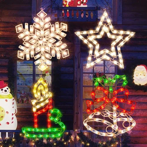 Miniatura 17 de Escultura de Navidad de 50L que incluye: 1 muñeco de nieve, 1 Papá Noel, 1