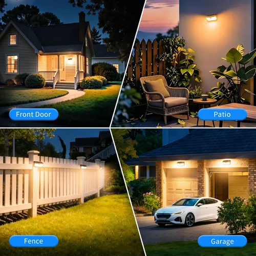 Miniatura 8 de Aootek Luces solares para exteriores, 182 LED, 2500 lúmenes, luz solar con sensor de movimiento, IP65, impermeable, gran angular, para patio