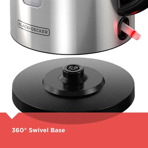 Miniatura 6 de BLACK+DECKER Hervidor inalámbrico de 1.7L, plateado, KE2000SD