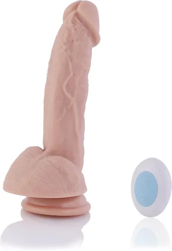 Miniatura 8 de Hismith Consolador anal vibrador de 7.28 pulgadas con 3 velocidades + 4 modos con sistema KlicLok, tapón de silicona para usuarios avanzados
