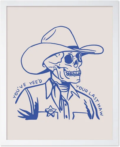 Miniatura 24 de Poster Master Póster de You've Yeed Your Last Haw, estampado retro de vaquero azul, arte occidental, arte moderno, arte del salvaje oeste, regalo