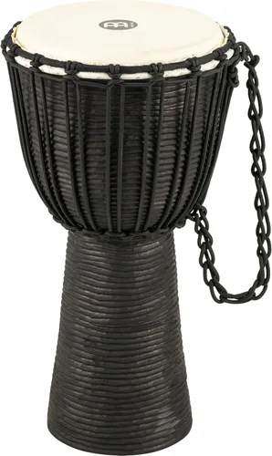 Miniatura 13 de Instrumento de círculo de tambores de mano Djembe, Serie Headliner de caoba tallada — NO HECHO EN CHINA — Cuerdas de tejido africano Mali