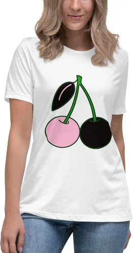 Miniatura 2 de Sweet & Sassy Camiseta relajada de cereza negra y rosa