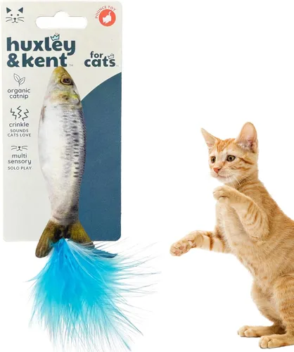 Miniatura 21 de Huxley & Kent Juguete de Peluche para Gatos - Juguete Interactivo de Hierba Gatera para Gatos y Gatitos - Suave con Crujido y Hierba Gatera