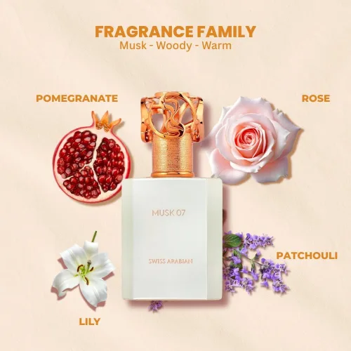 Miniatura 5 de Swiss Arabian Musk 07 - Productos de lujo de Dubai - Fragancia personal EDP en aerosol de larga duración y adictiva - Un aroma seductor de la firma