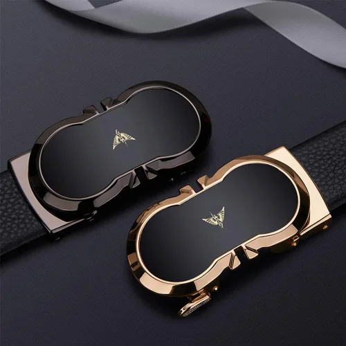 Miniatura 6 de VANNANBA Leather Ratchet Belts for Men Automatic Buckle with Belt Box, Gift for Men