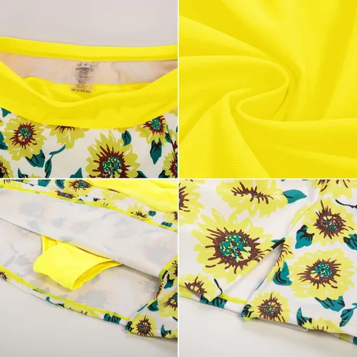 Miniatura 5 de CURLBIUTY Trajes de baño tankini de dos piezas para mujer, modesto control de abdomen, trajes de baño