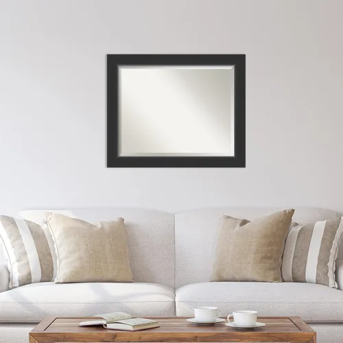 Miniatura 5 de Amanti Art Espejo de pared, espejo con marco de madera negra Corvino para decoración de pared o para usar como espejo de baño para sobre el Corvino