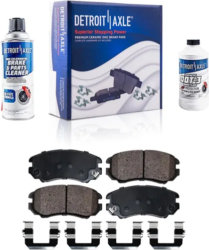 Miniatura 76 de Detroit Axle - Pastillas de freno traseras para Honda Odyssey 2011-2017 Pilot 2007-2013 MDX 2010-2013 ZDX 2010-2013 Pastillas de freno de cerámica