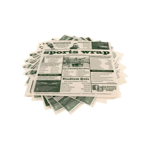 Miniatura 18 de G.E.T. 4-TF1600 - Forro de papel de periódico francés de 12 x 12 pulgadas, blanco seguro para alimentos, contenedor de delicatessen, molino