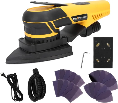 Miniatura 12 de Lijadora Orbital Aleatoria Eléctrica de Lámina 350W 3A con Cable Enchufable, Aspiradora Central, Lijadoras para Carpintería, Procesamiento de Madera
