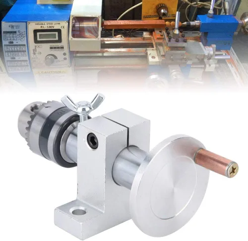 Miniatura 3 de Centro giratorio vivo de carpintería de bricolaje con llave para mini máquina de torno
