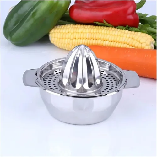 Miniatura 3 de Exprimidor manual de limón y naranja de acero inoxidable - Mini herramienta de cocina portátil para uso doméstico