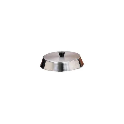 Miniatura 5 de American METALCRAFT, Inc. American Metalcraft BA840S - Cubierta redonda de acero inoxidable de 8 pulgadas con perilla, 2 pulgadas de alto