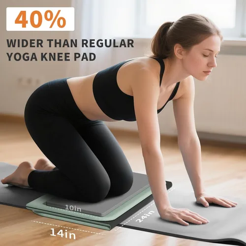 Miniatura 3 de Almohadilla de ejercicio plegable para gimnasio o uso doméstico, (1.2 x 14 x 24 pulgadas), extra gruesa y ancha, almohadilla multifuncional