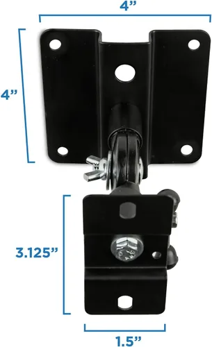 Miniatura 6 de Mount-It! Mount-it - Soportes universales para altavoces satelitales de alta resistencia, color negro