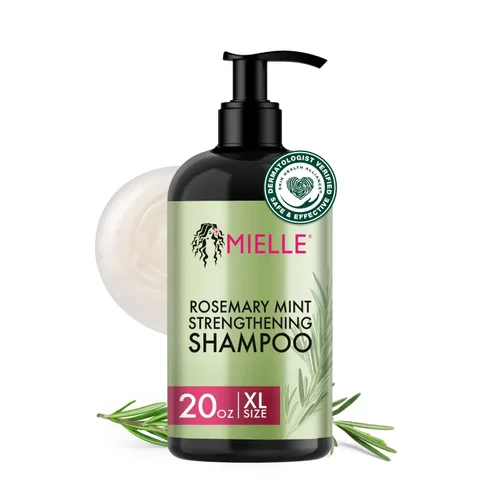 Miniatura 9 de Mielle Organics - Champú fortalecedor de romero y menta con biotina - Champú hidratante para cabello de mujeres y hombres para limpiar suavemente