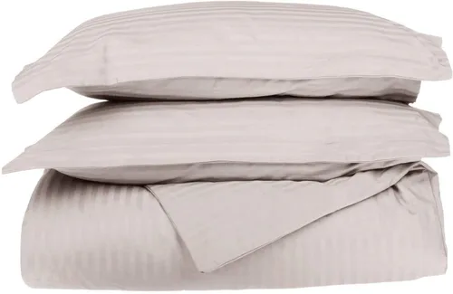 Miniatura 19 de LaxLinen Juego de funda de edredón de 3 piezas (1 funda de edredón con 2 fundas de almohada) 100% algodón de calidad suave, con cierre