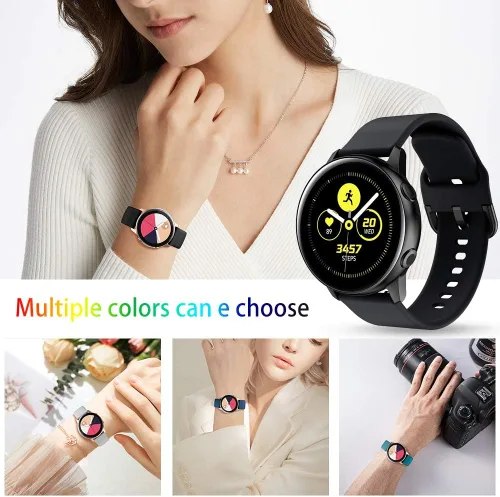 Miniatura 6 de Correa de reloj de 0.78 pulgadas compatible con Samsung Galaxy Watch 4 de 1.575 pulgadas/1.732 pulgadas, correa de reloj Galaxy Active 2 de 1.575
