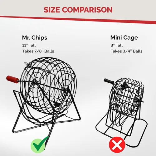 Miniatura 5 de Mr. Chips, Inc set de bolas de bingo fáciles de leer, de 7/8 pulgadas, profesionales, resistentes a los rayones y borrones, con tecnología patentada