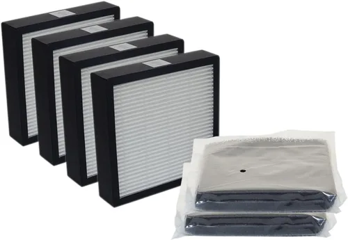 PUREBURG Filtro de repuesto compatible con purificador de aire VCK LE-AP001, H13 True HEPA y prefiltros de carbón activado, paquete de 12