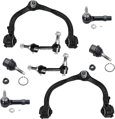 Miniatura 90 de Detroit Axle - Kit de brazos de control de extremo delantero de 8 piezas para Dodge Dakota 00-04, Durango 00-03, 4 brazos de control superior e
