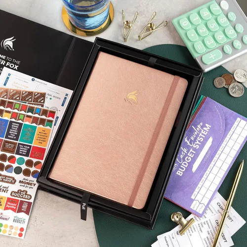 Miniatura 24 de Clever Fox Planificador de presupuesto edición premium, cuaderno de seguimiento de gastos + 5 sobres de efectivo, organizador de presupuesto; libro