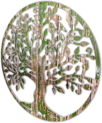 Miniatura 2 de Venodeco - Arte de pared del árbol de la vida, metal, madera, regalo de casa, decoración de pared, colgante de pared, decoración de pared, árbol