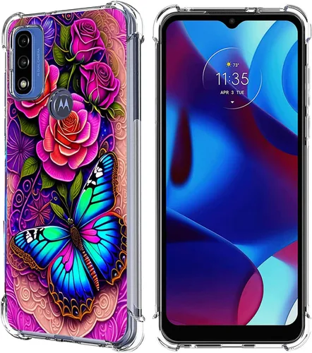 Miniatura 16 de Funda para Moto G Pure/Moto G Power 2022/Moto G Play 2023, Mandala Flower Space Drop Protección a prueba de golpes Carcasa protectora de cuerpo