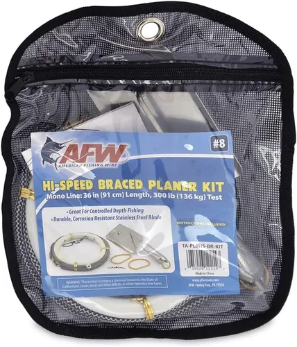 Miniatura 3 de AFW American Fishing Wire Planer Board con hoja de acero inoxidable resistente a la corrosión - Uso para arrastre de profundidad controlada en alta