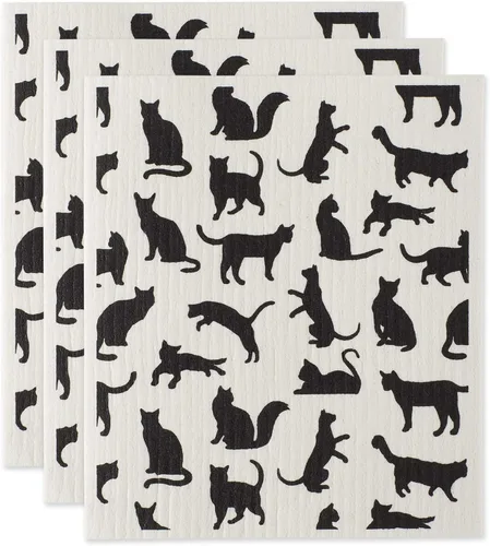 Miniatura 22 de DII Paños suecos para cocina y limpieza, reutilizables, lavables a máquina y aptos para lavavajillas, biodegradables, 7.75 x 6.75, limones, 3