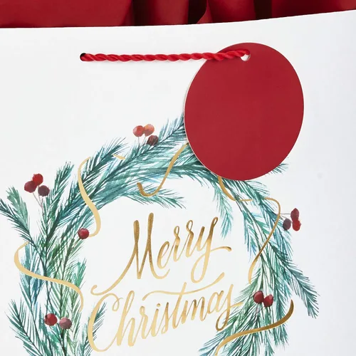 Miniatura 4 de Hallmark Surtido de bolsas de regalo de Navidad grandes de 13 pulgadas con papel de seda