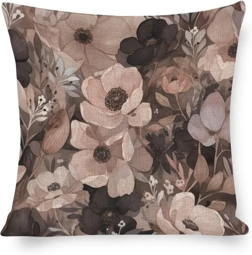 Miniatura 12 de Almohadas decorativas de acuarela y flores, funda de cojín decorativa moderna de 16 x 16 pulgadas, funda de almohada cuadrada decorativa de Acuarela