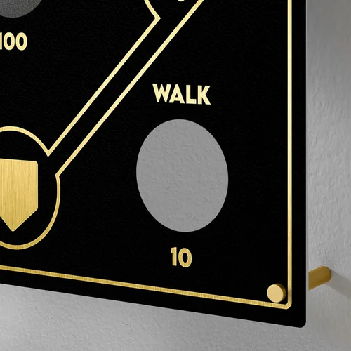 Miniatura 6 de Juego de lanzamiento de sacos de frijoles de béisbol, montado en la pared, juego de béisbol de interior para decoración de sala