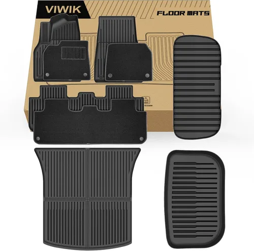 Miniatura 15 de Tapetes VIWIK para Ford Maverick Fuel 2025-2022, forros de piso 3D antideslizantes, tapetes impermeables de TPE para automóvil, protección de ajuste