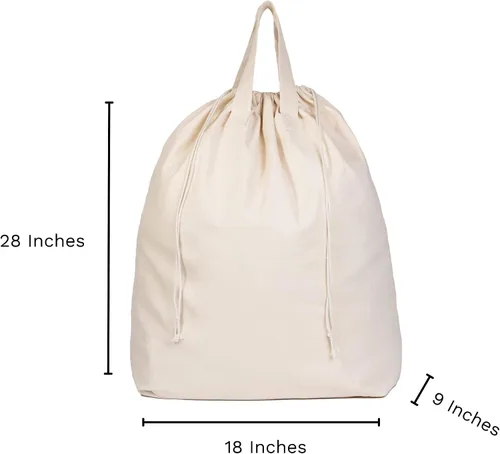 Miniatura 2 de Bolsas de lavandería para dormitorio universitario - Forro versátil y resistente para cesta de lavandería universitaria con cordón - Forro de cesta