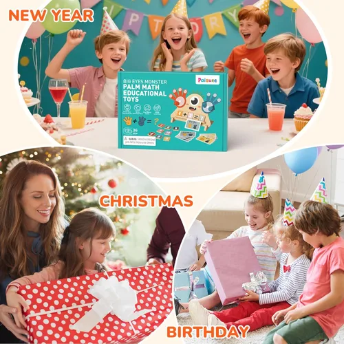 Miniatura 8 de Juguetes Montessori para niños de 3, 4 y 5 años, juguetes de aprendizaje preescolar para niños pequeños, bloques de números de madera para contar