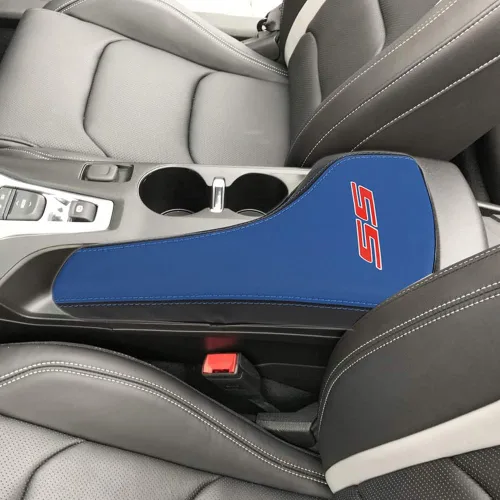 Miniatura 11 de Funda para reposabrazos de consola central, consola de protección completa, reposabrazos de cuero, accesorios interiores para Chevrolet Camaro
