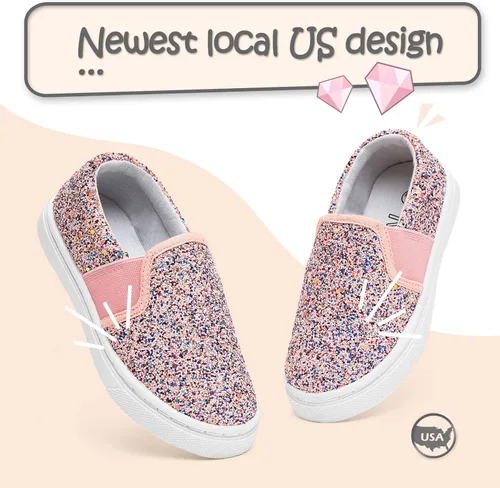 Miniatura 2 de K KomForme Zapatos de lona para correr y caminar para niños pequeños