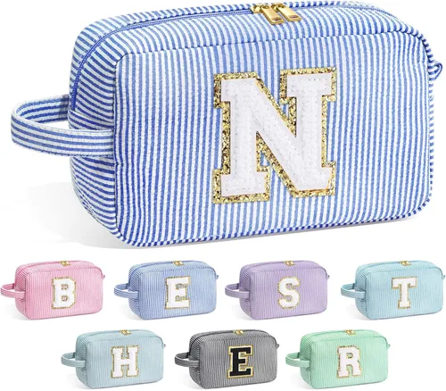 Miniatura 46 de Bolsa de Maquillaje con Inicial YOOLIFE - Regalos de Cumpleaños para Mujeres, Niñas, Mamá, Hija, Amigas, Hermana, Maestra, Regalos de Propuesta
