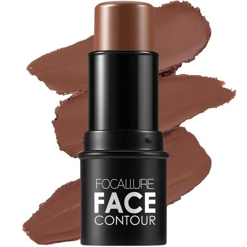 Miniatura 10 de FOCALLURE MOCHA - Barra de contorno en crema, barra bronceadora mate, maquillaje profesional para moldear y contornear la cara, fácil de aplicar
