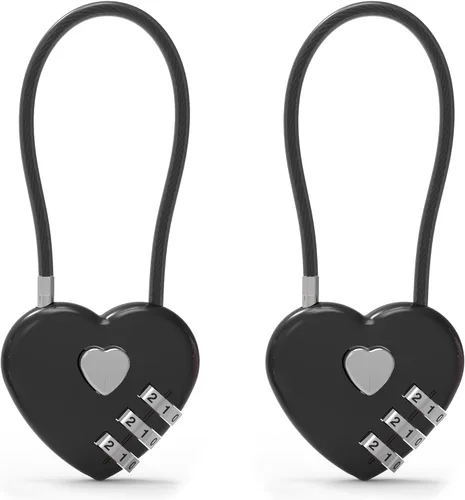 Cerradura de combinación de 3 dígitos, cerradura de cable combinada con código, candado pequeño de combinación, para equipaje, maleta, casillero de