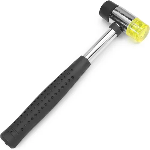 Miniatura 8 de Utoolmart Martillo de goma, martillo de doble cabeza reemplazable de 0.984 in con 2 puntas de martillo, con mango de goma antideslizante
