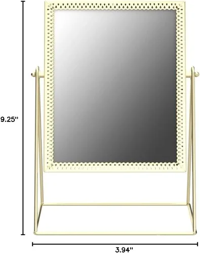 Miniatura 8 de Espejo de maquillaje espejo cosmético de una sola cara Espejo rectangular de belleza espejo de maquillaje hecho a mano para tocador mesa escritorio