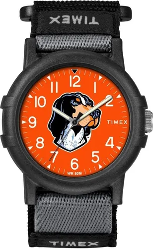 Miniatura 4 de Timex Reloj unisex Collegiate Recruit de 1.496 in - Tennessee Volunteers con correa de tela negra Texas Tech Red Raiders