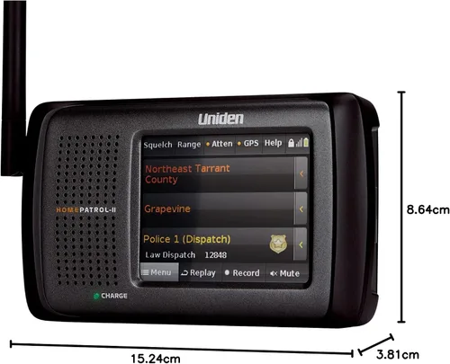 Miniatura 6 de Uniden HomePatrol-2 Escáner Digital de Pantalla Táctil a Color con Programación Simple, TrunkTracker V y S, A, M, E, Alerta de Emergencia/Clima