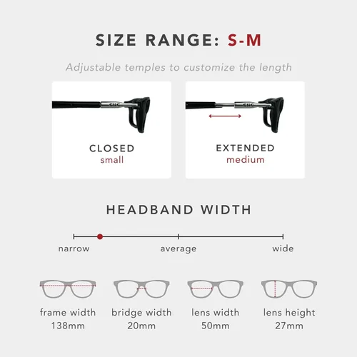 Miniatura 7 de Clic Lentes de lectura magnéticos, lectores ajustables para colgar en el cuello, ajuste seguro con diadema rígida, originales (S-M, tortuga, 2.75)