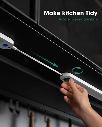 Miniatura 2 de ASOKO Luces para debajo del gabinete, luces con sensor de movimiento, enchufables, cálidas de 2700 K, regulables, con cable, paquete de 3