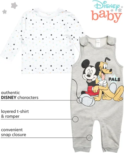 Miniatura 2 de Disney Conjunto de pijama de Mickey Mouse para bebé, 2 piezas y camisa de manga larga